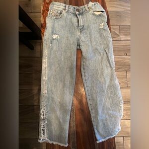 Diesel Kids Light Blue Distressed Jeans